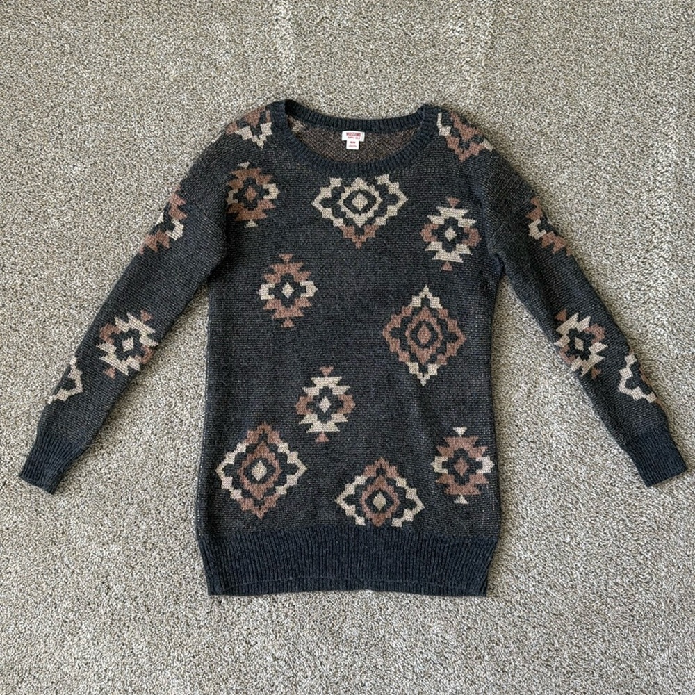 Mossimo Supply Co. Geometric Tunic Sweater